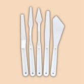 Keep Smiling Plastic Palette Knife Set | 5 Pcs